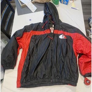 Georgia Bulldogs Bomber Jacket Mens‎ 2XL Red Full Zip Essex Athletics NCAA VTG